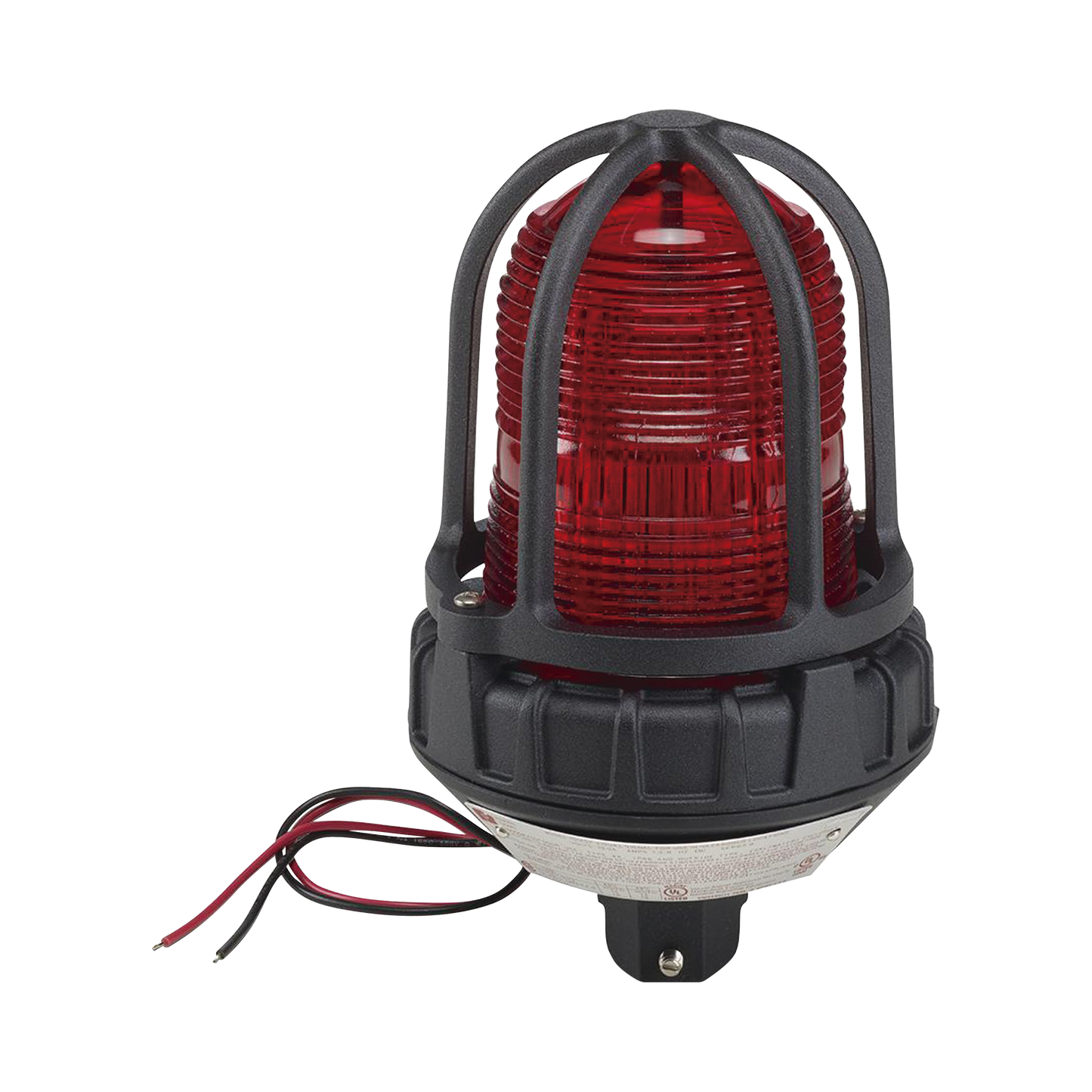Luz estroboscópica para ubicaciónes peligrosas, montaje tipo tubo, 12-24 VCD, color Rojo