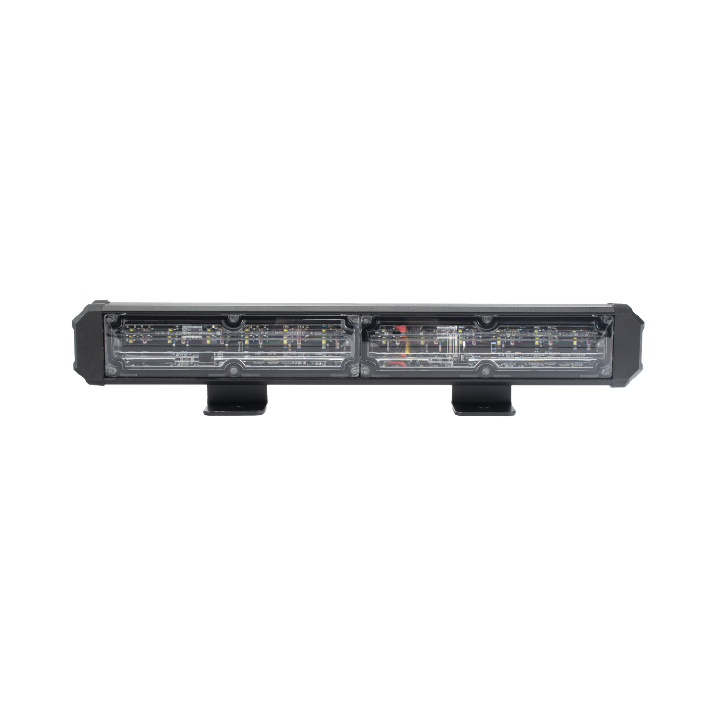 Barra de Luz de Advertencia, 2 Módulos de 6 LED, 11 Pulgadas Rojo/Claro
