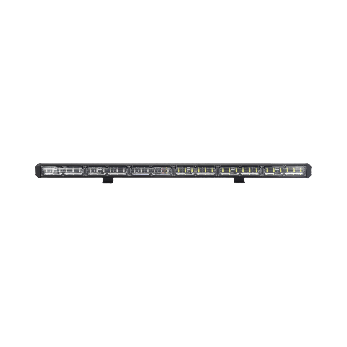 Barra de luz de advertencia de 6 Módulos de 6 LED, 30 Pulgadas, Ámbar/Claro