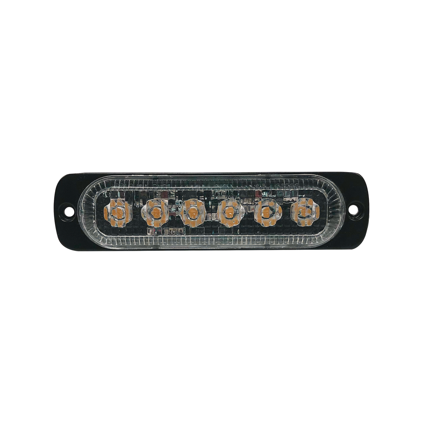 Luz direccional con 6 LEDS, color ambar, 12-24 Vcc