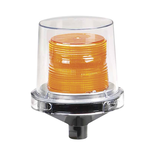 Luz de advertencia LED para ubicaciones peligrosas Electraray®, UL y cUL para Clase I, División 2, Grupos A, B, C y D; Clase II División 2, Grupos F y G; Clase III, 240 VCA, color Ámbar, parpadeo predeterminado