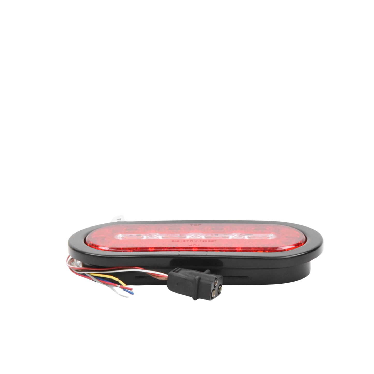 Plafón Ovalado de 7.5" Para Camiones de Transporte, 18 LED Ultra Brillantes, Color Rojo/Claro/Ambar