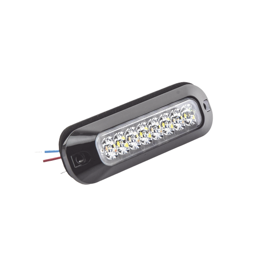 Luz Auxiliar Serie X3744, 8 LEDs Ultra Brillantes, color rojo claro.