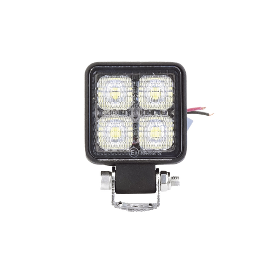 Luz de trabajo de 4 LED de 10 Watt, 12-24 Vcd, 800 lúmenes