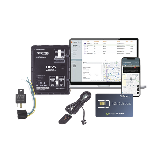 Kit de Localizador 4G LTE CATM1/ Incluye 1 MICROSIM25GPS y servicio de datos por 1 año / 1 EPCOMGPSMENSUAL / RELAY / Botón SOS