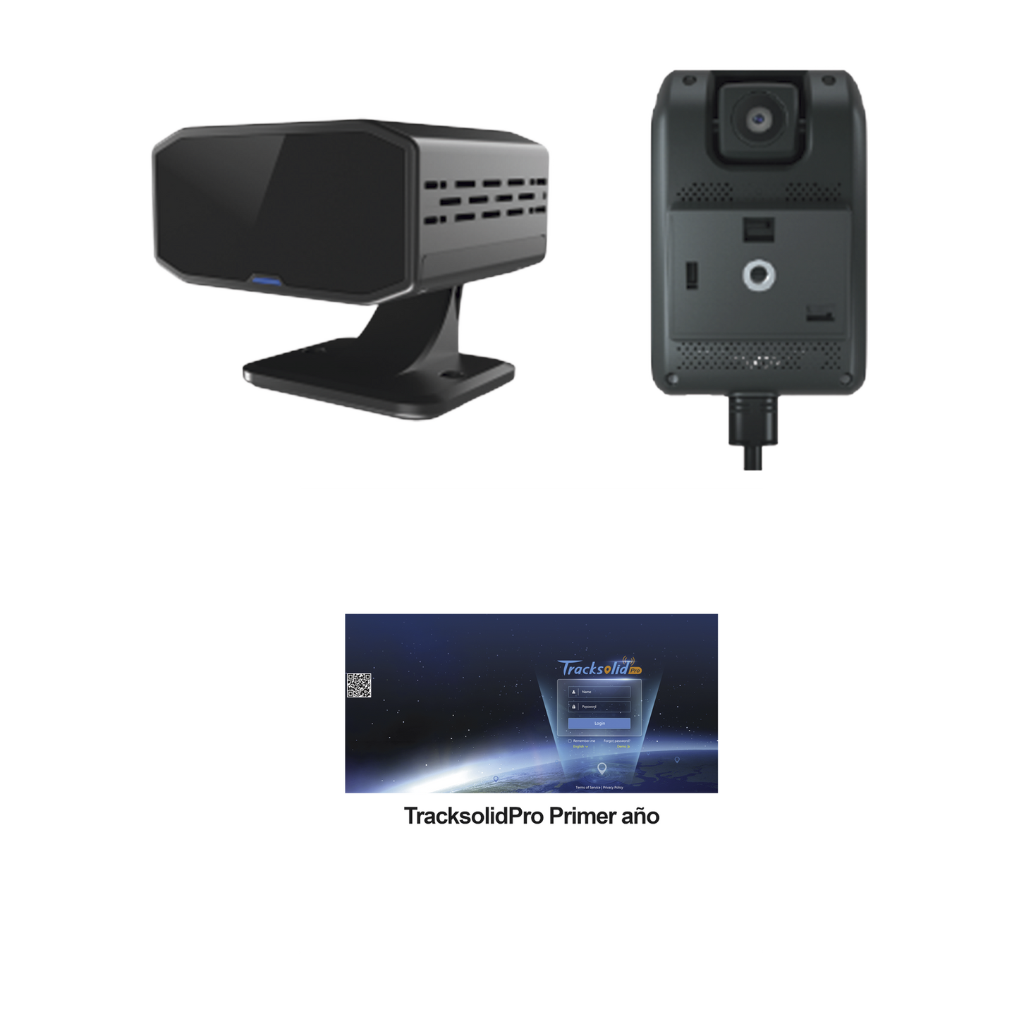 KIT Dashcam con sistema de control ADAS (asistencia de manejo) y Camara DMS con IA (JC170) / Multiples alarmas /Comunicación dos vías / ideal para flotas vehiculares / Facil instalacio / Incluye primer año TrackSolidPro