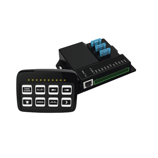 Controlador Universal de 8 interruptores, 12-24 Vcd con Montaje Fijo y de Succión