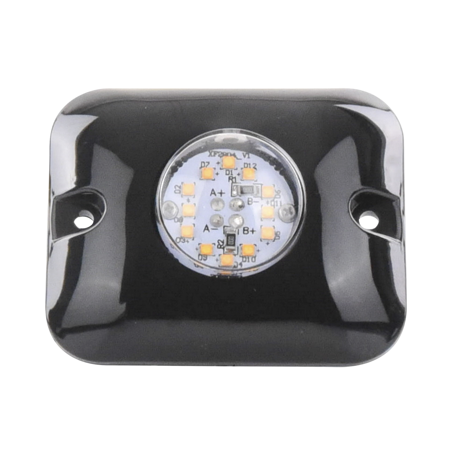 Luz Oculta Ultra Brillante con 12 LED, Color Ambar