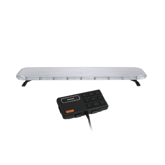 Barra de luces LED de 46" Rojo/Azul , De 132 LEDs, Controlador Incluido, Ideal para Equipar Unidades de Seguridad Publica