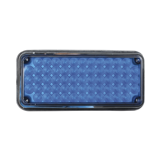 Luz de advertencia de 7x3", Color Azul, Ideal para ambulancias