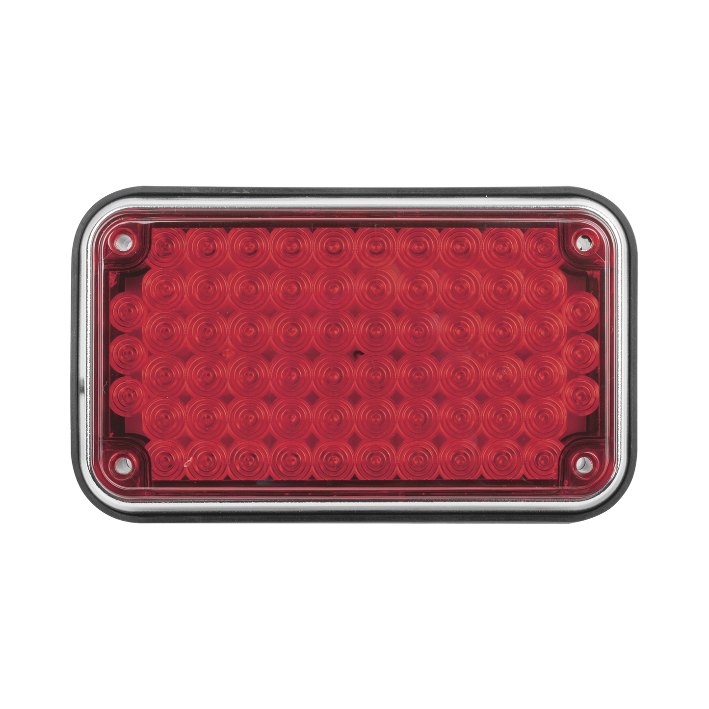 Luz de Advertencia de 6X4", Color Rojo, Ideal para Ambulancias