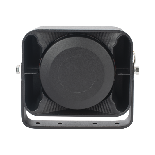 Bocina Compacta de Uso Rudo, 100 Watts de Potencia, Ideal para Vehículos de Encubierto, 8 Ohms de Impedancia