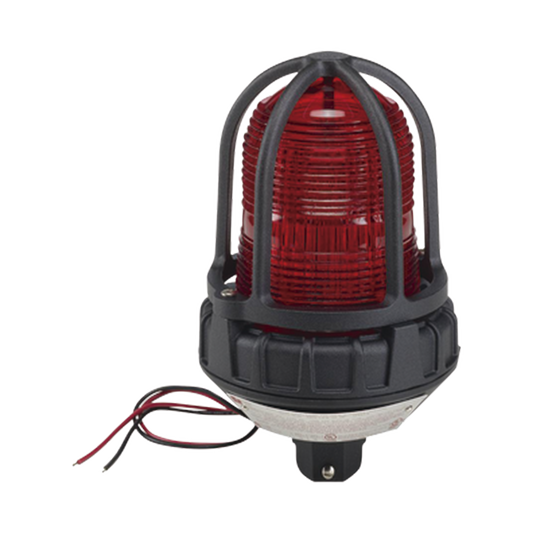 Luz estroboscópica para ubicaciónes peligrosas,  montaje tipo tubo, 120 VCD, rojo