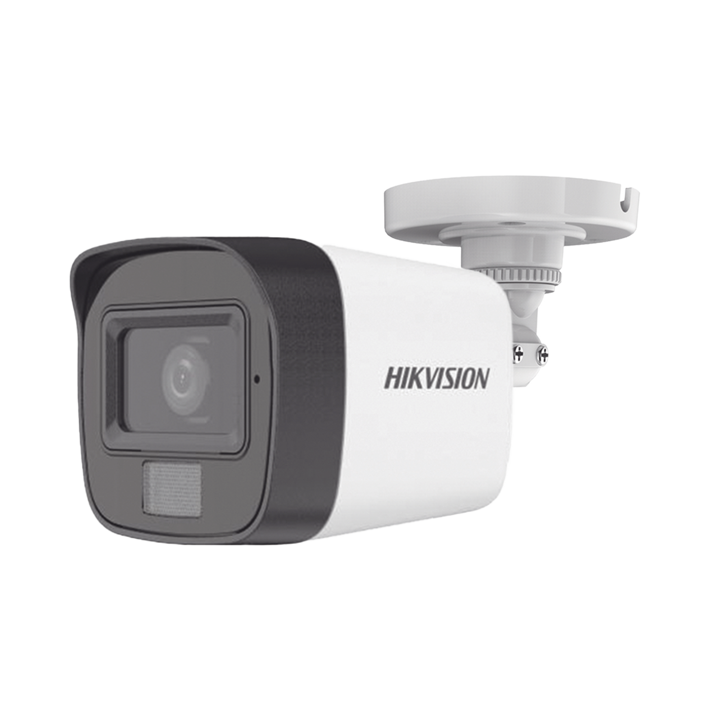 Cámara LUZ DUAL (IR + LUZ BLANCA) TURBOHD 2 Megapíxel (1080p)  / Gran Angular 101° / Lente 2.8 mm / 30 mts IR EXIR / 20 mts Luz Blanca / Exterior IP67 / 4 Tecnologías / Micrófono Integrado