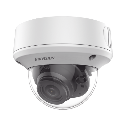 Domo TURBOHD 5 Megapixel / Lente Motorizado 2.7 - 13.5 mm / IR EXIR 40 mts / TVI-AHD-CVI-CVBS / IK10 / IP67 / dWDR