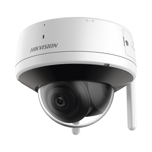 Domo IP 4 Megapixel / Lente 2.8 mm / 30 mts IR / Exterior IP66 / Wi-Fi / WDR 120 dB / Soporta Micro SD / H.265+ / Micrófono y Bocina Interconstruido