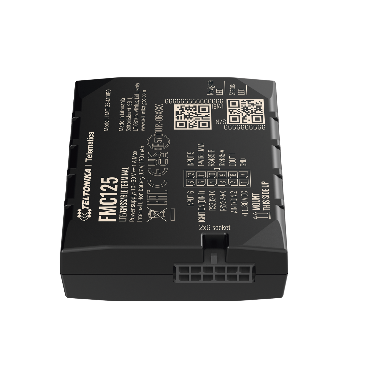 Rastreador Vehicular 4G LTE CAT 1 y 2G / Identificación de Conductores / Bloqueo Remoto / Detección de Jammer / Sensores Bluetooth / Múltiples I/O / Doble Sim / RS485 / RS232